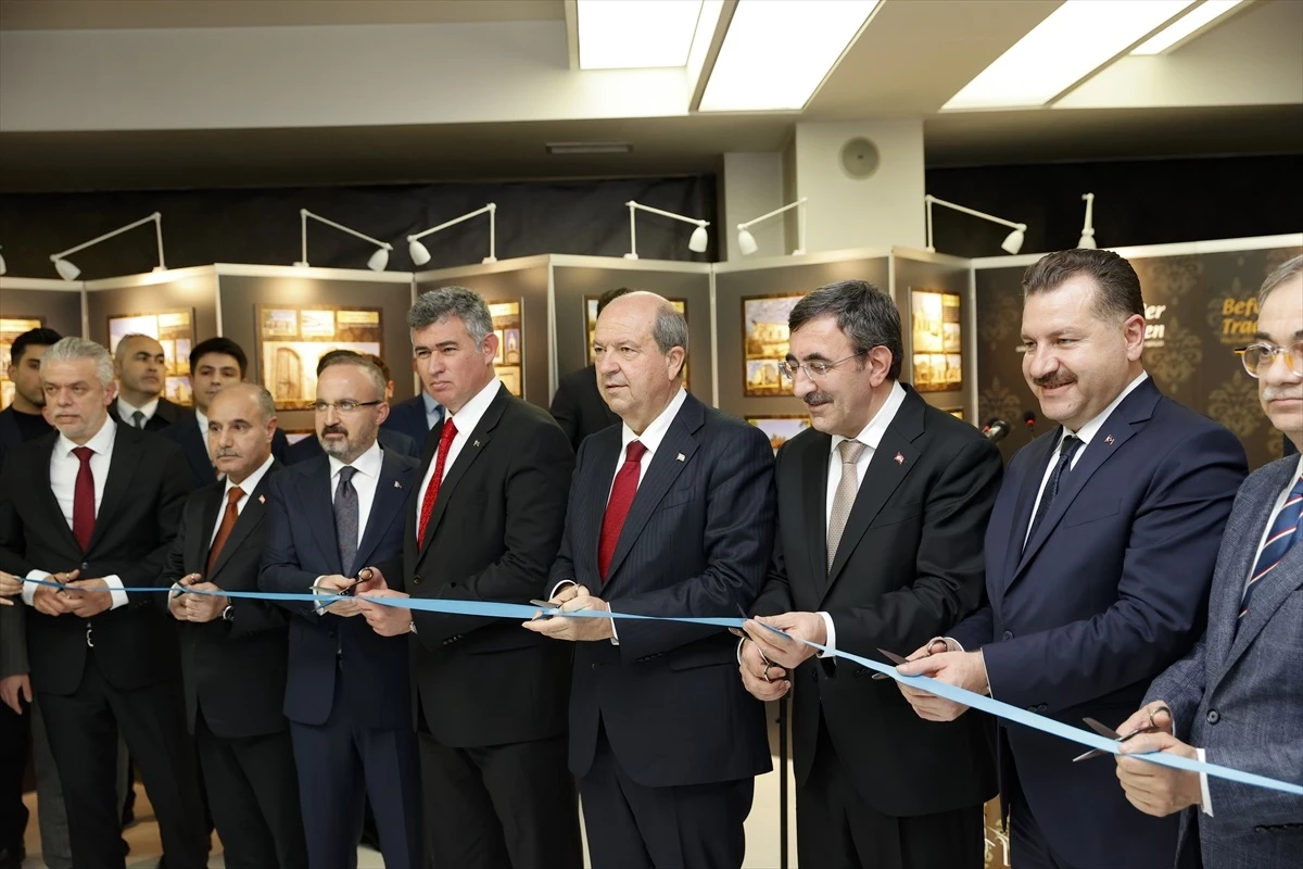 Cumhurbaşkanı Yardımcısı Yılmaz, Kıbrıs’ta açılan sergiye katıldı