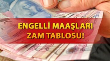 ENGELLİ AYLIĞI MAAŞ TABLOSU 2024 | Zamlı engelli aylığı ne kadar oldu, yüzde kaç arttı? Tek tek hesaplandı!