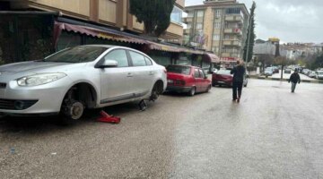 Gaziantep’te yüzlerce aracın lastiği bıçaklandı, şok yaşandı