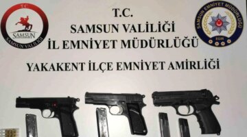 Samsun’da silah kaçakçılığı şüphelisi kahvehanede yakalandı