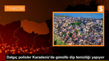 Trabzon’da Dalgıç Polisler Çevre Duyarlılığı Gösteriyor
