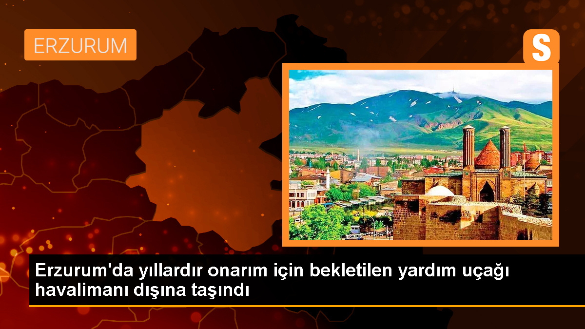 Van depremi sonrası kaza geçiren yardım uçağı parçalara ayrılarak taşındı